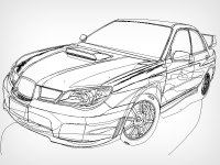 Ilustración Auto Vector - Agustín Fresno