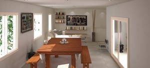 Render interior - Trabajo Final - Bazan, Alberto Eugenio - 2014