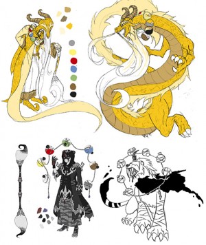 Diseño de personajes - Paula Panizzi