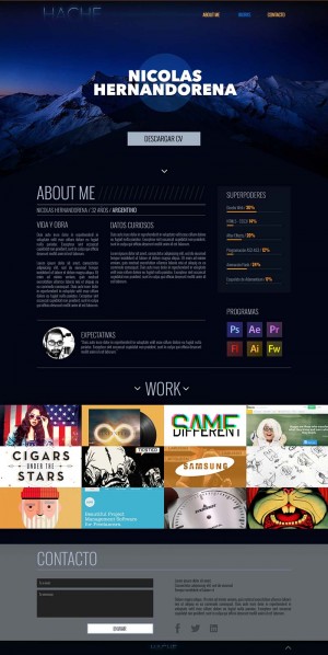 Mockup web - Hernandorena, Nicolás - 2014