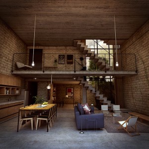Render interior - Trabajo Final - Marcos, Manuel - 2014