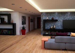 Render interior - Trabajo Final - Matías Geringer - 2015