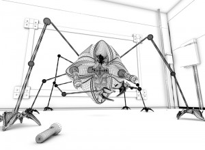 Wireframe render - Kaliman, Ignacio - 2014