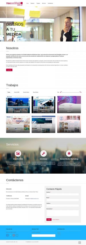 Mockup web - Frissiones, Florencia - 2014