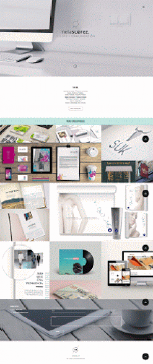 Mockup web - Marianela Suárez - 2015