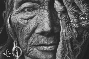 Ilustración en grafito digital - Miguel Klainman - 2013