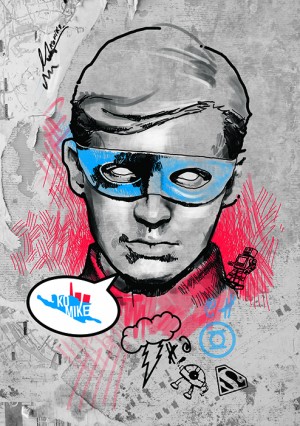 Composición de afiche - Komike Posters