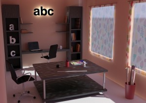 Render interior - Trabajo Final - María Elena Hecht - 2015