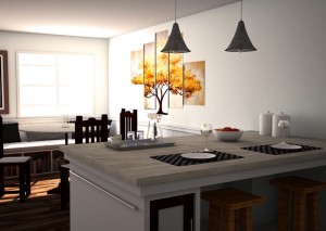 Render interior - Trabajo Final - Chiappa, Franco - 2014