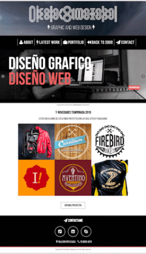 Mockup web - Nicolás Ormazabal - 2015