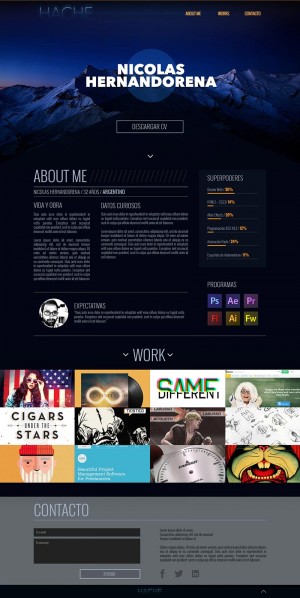 Mockup web - Hernandorena, Nicolás - 2014