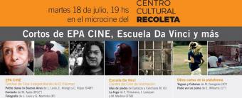 Cortos de Alumnos de Da Vinci en el Centro Cultural Recoleta